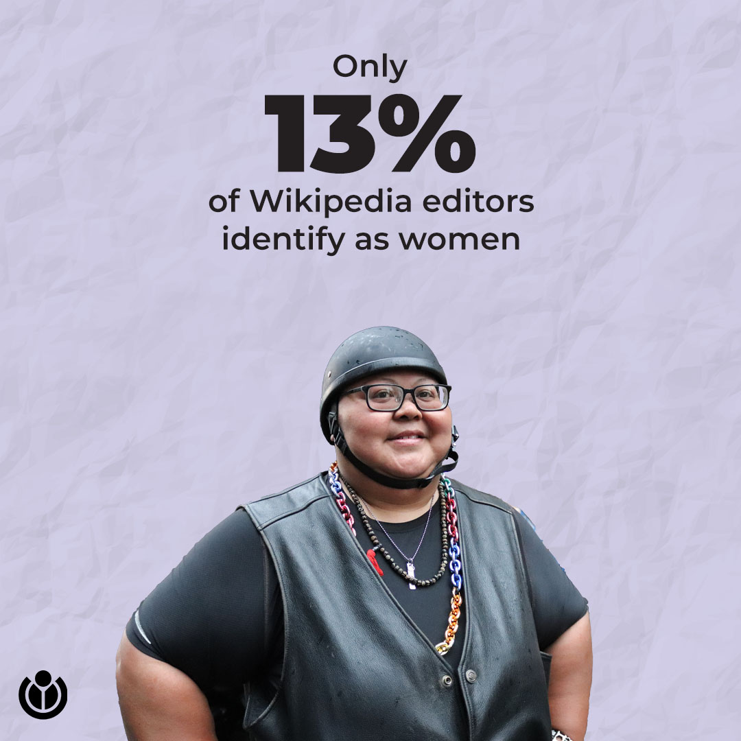 Wikimedia's tweet photo. There are many ways you can #ChangeTheStats – from editing an article to joining a volunteer group. (3/4) https://t.co/Y1YwefVyJT