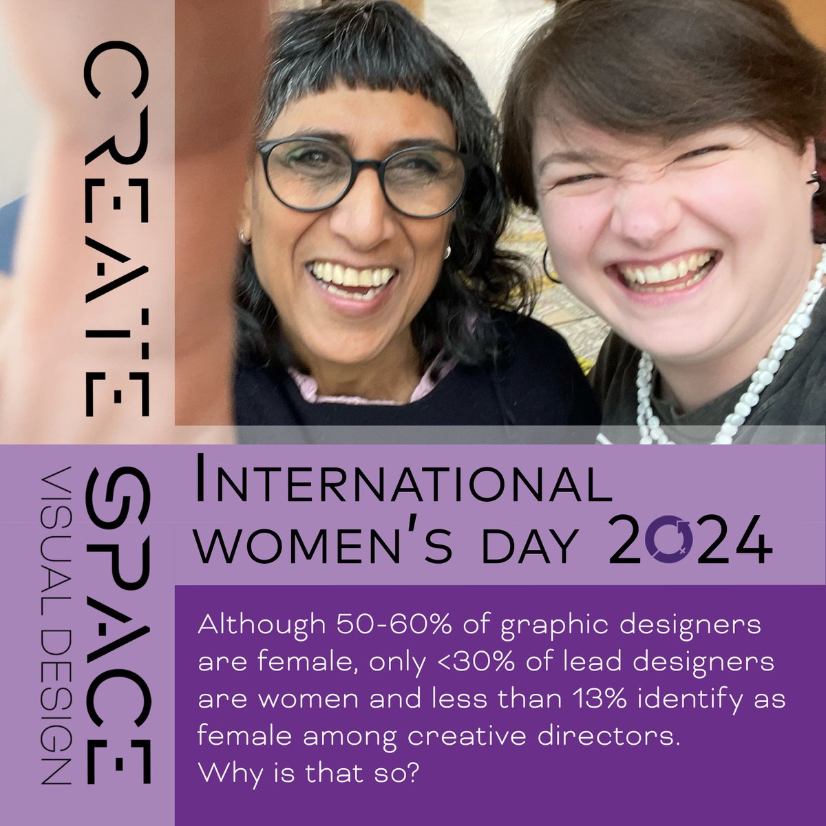CreateSpaceVd's tweet photo. Empowering starts with questioning the status quo. 💪It's time to break barriers, challenge stereotypes, and #InvestInWomen in every creative field. 🌟🎨 #InspireInclusion #IWD2024 #EqualityInDesign #CreateSpace4MentalHealth #InternationalWomensDay2024 https://t.co/4hhzGVd0p0