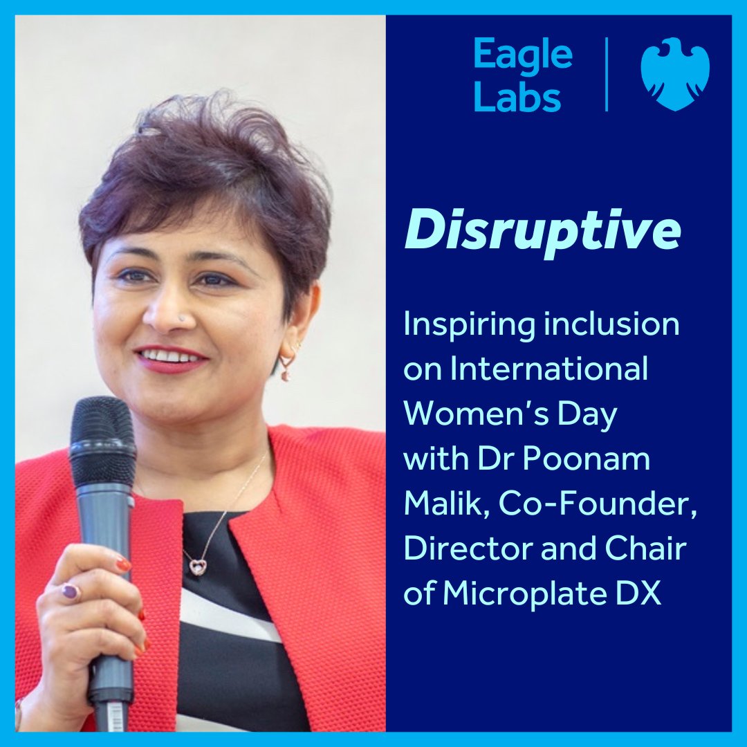 In this week's Disruptive episode we speak to Dr Poonam Malik, Co-Founder, Director and Chair of Microplate DX, about how the business started, recent successes and the challenges she’s faced along the way as a female entrepreneur. Listen now on Spotify, SoundCloud or Apple