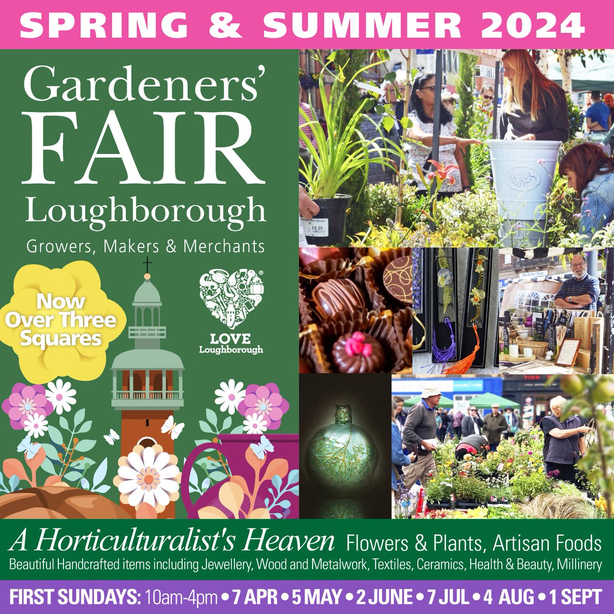 Book your stall at the next Gardeners' Fair taking place in Loughborough, Leicestershire on Sunday 7th April. This popular event attracts visitors from all over the county so bring your plants, flowers and artisan goods to Loughborough. Book here gardenersfair.co.uk