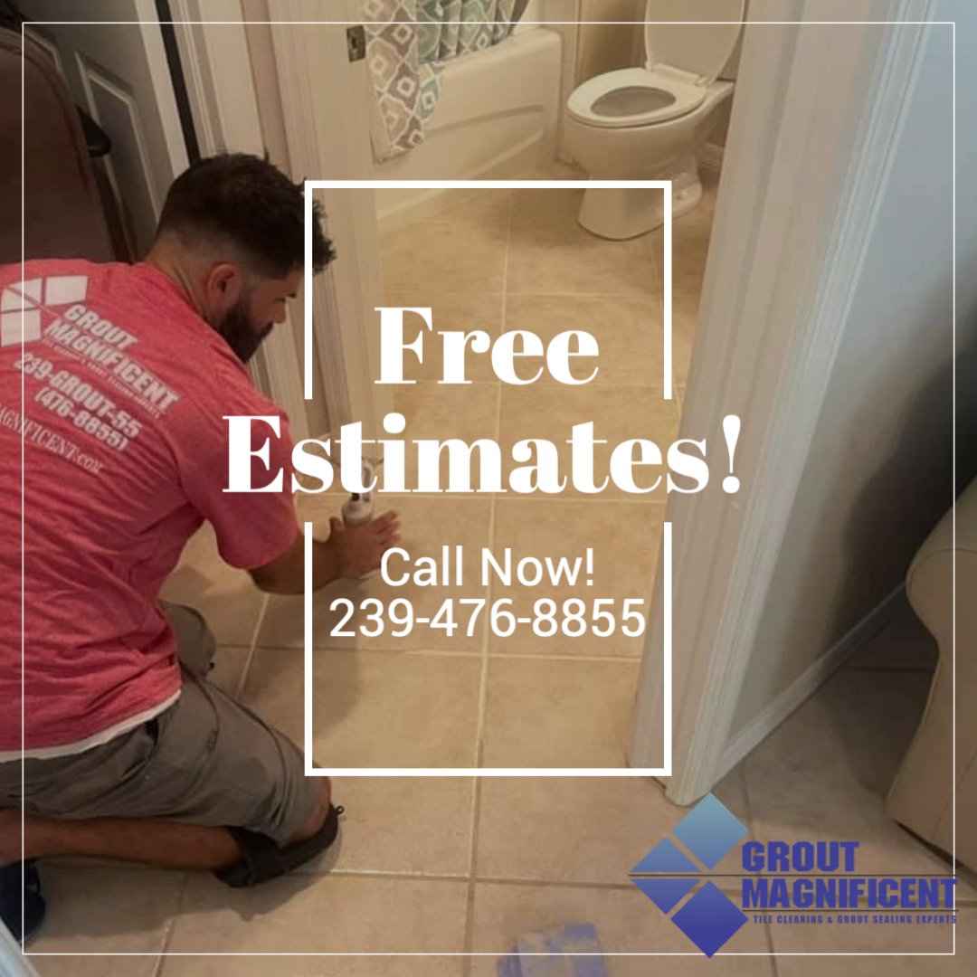 Did you know you can schedule a free estimate on our website. So easy!

SCHEDULE A FREE ESTIMATE... groutmagnificent.com/free-tile-grou… or call 239-476-8855
.
#tilecleaning #tileandgroutcleaning #groutcleaning #swfltilecleaning #swfl #fortmyers #capecoral #naplesflorida #inthe239