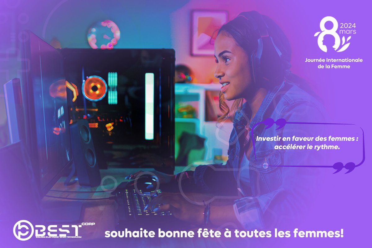 [𝗜𝗡𝗧𝗘𝗥𝗡𝗔𝗧𝗜𝗢𝗡𝗔𝗟 𝗪𝗢𝗠𝗔𝗡 𝗗𝗔𝗬]

Le Talent &amp; Le Potentiel N'ont pas de Genre ✨

À Toutes Les Femmes &amp; Les Geeks en particulier ❤️

Nous vous souhaitons de vous épanouir en cette journée qui vous qui vous est dédiée 🥰

#𝗘𝘀𝗽𝗼𝗿𝘁𝘀𝗜𝗻𝗔𝗳𝗿𝗶𝗰𝗮
