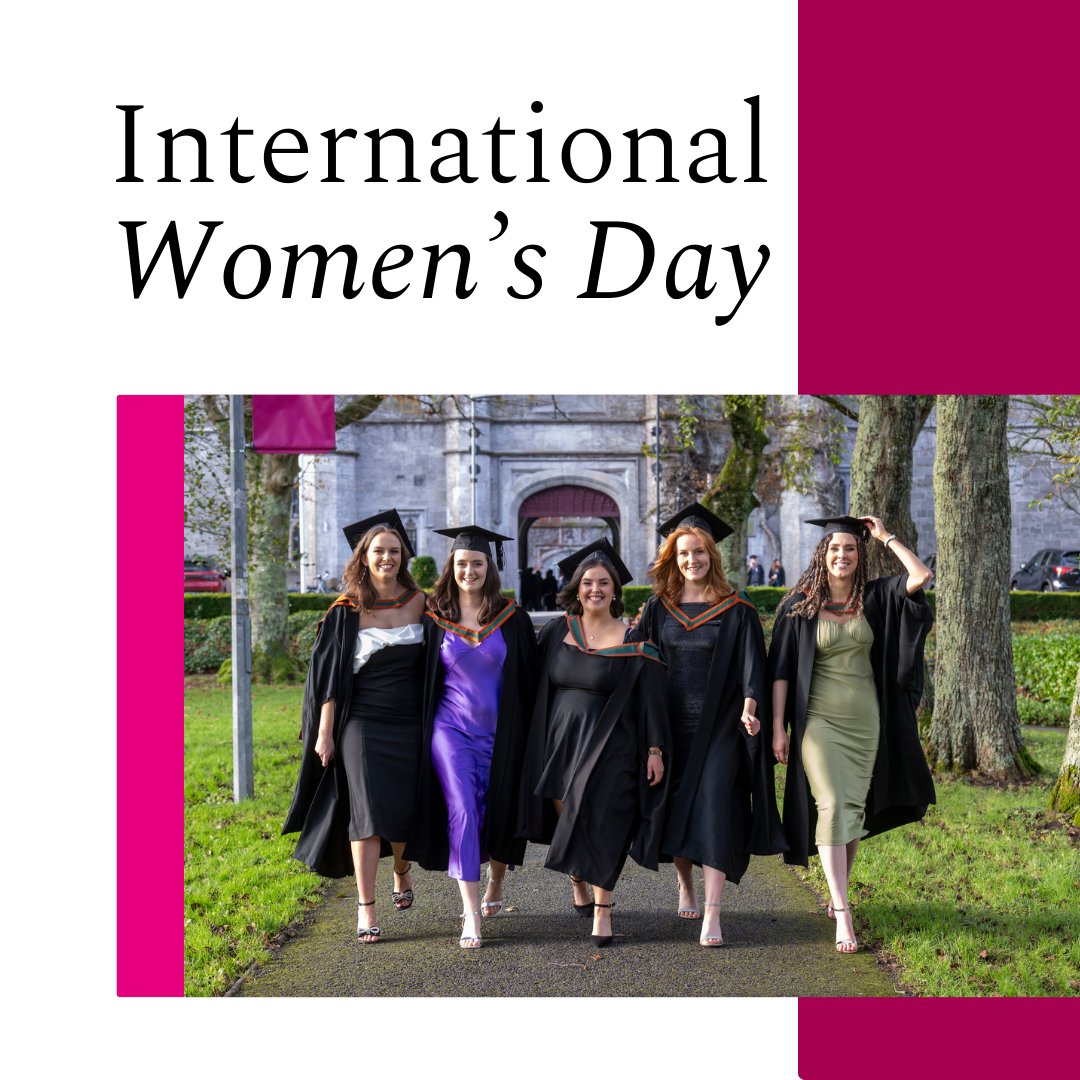 Today, we honour the incredible achievements of women in our community and beyond. As an SDG Champion, we are committed to inspiring and supporting each other towards a more equitable future. Learn more: universityofgalway.ie/genderequality/ #UniversityOfGalway #ForYouForTomorrow #IWD