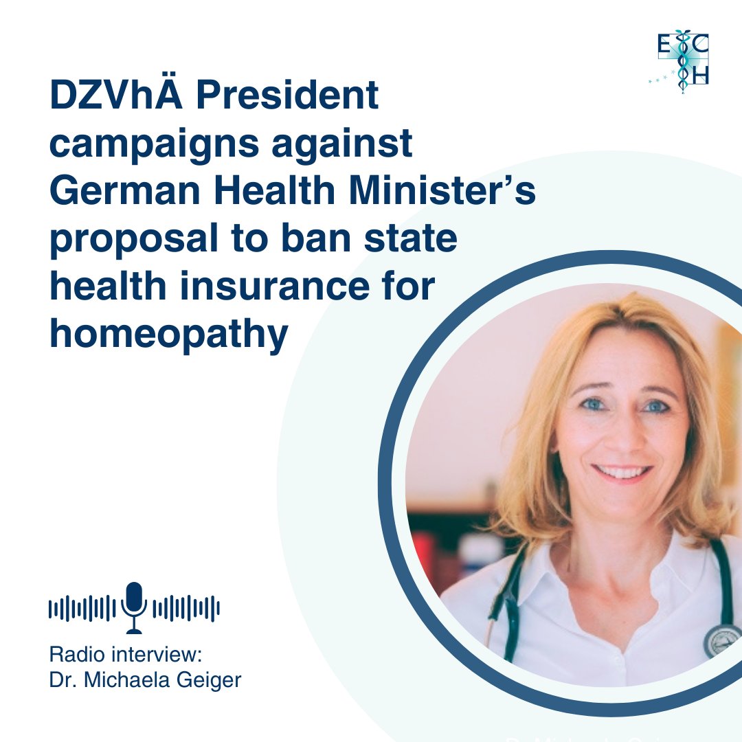 German Health Minister suggests cutting public insurance for homeopathy due to lack of proven benefits. Dr. Geiger leads protests with wide support.

🎙Find her radio interview here [in German]: loom.ly/oJ4SDeY

#Homeopathy #GermanHealth #ComplementaryMedicine