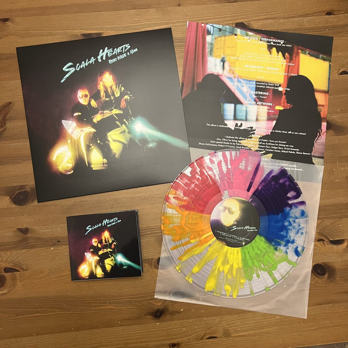 RetroPopBoy's tweet image. My “Scala Hearts” LP and CD order arrived! An amazing album by @Wildericky and @ILOVENINAMUSIC which not only sounds but now also looks stunning. It’s a thing of beauty. #ScalaHearts