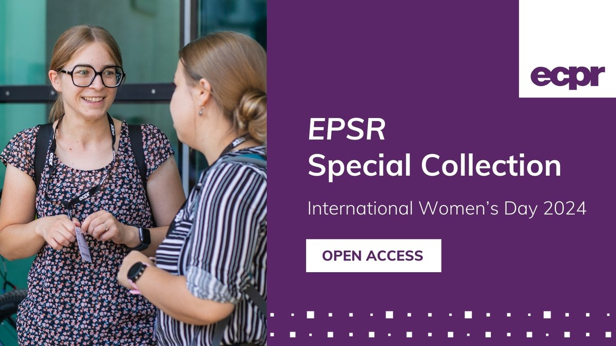 🤗 Celebrating International Women’s Day with our #IWD2024 Special Collection 📖 Featuring 9️⃣ articles selected by our Editors, examining issues of #gender & the representation of #WomenInPolitics 🔓 bit.ly/49TPoKt #OpenAccess #InspireInclusion @ECPR @CUP_PoliSci