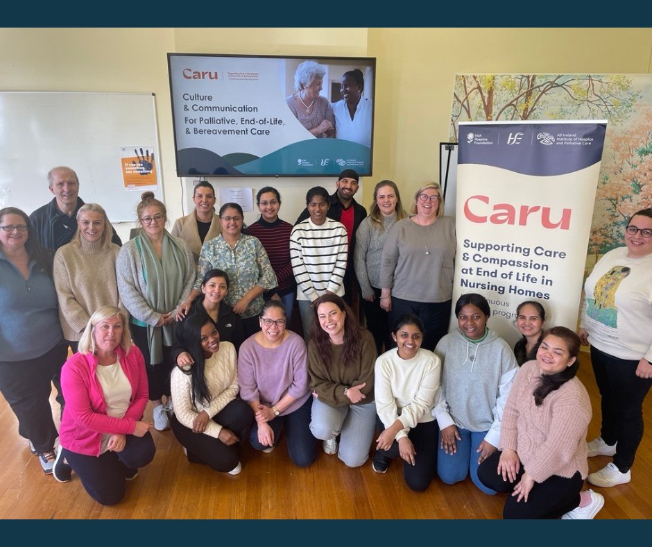 "As Regional Lead it was invigorating to witness the interest and enthusiasm generated. Looking forward to supporting and working with all the staff and their organisations." - Ann Marie Murphy, Caru Regional Lead, CHO7

<a href="/AIIHPC/">All Ireland Institute of Hospice & Palliative Care</a> <a href="/HSELive/">HSE Ireland</a> <a href="/IrishHospice/">Irish Hospice Foundation</a> <a href="/AnnMari97865770/">Ann Marie Murphy</a>