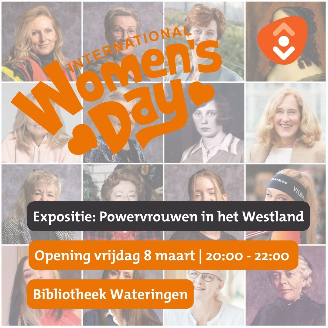 Vandaag is het #InternationaleVrouwendag. Vanavond opent directeur Renske van Kooij de expositie Powervrouwen in het Westland in Bibliotheek Wateringen en er staan twee Wateringse #powervrouwen centraal.
Er zijn nog plaatsen vrij bit.ly/49zYpIm
#westland #wateringen