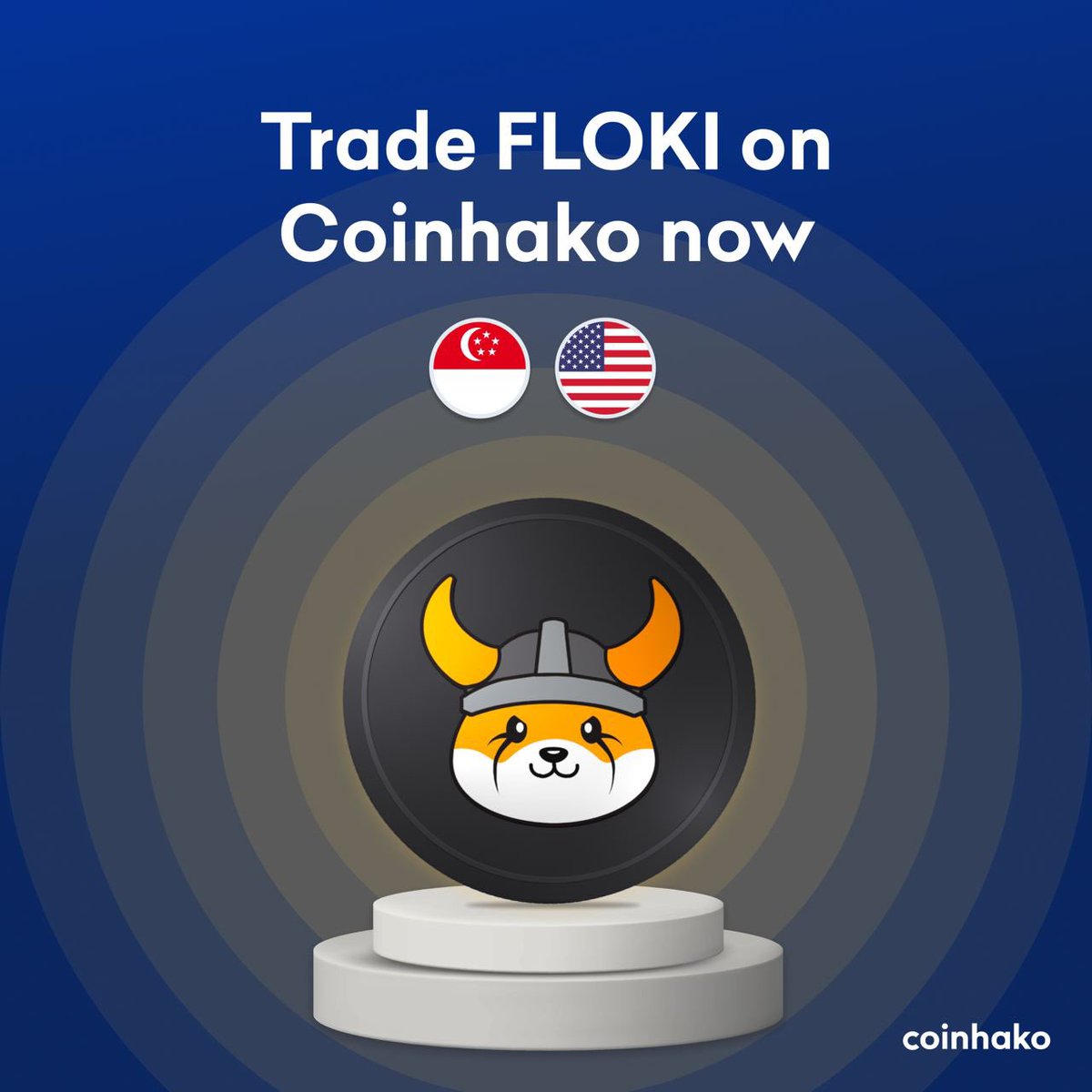 You can now trade $FLOKI on Coinhako! @Coinhako is the biggest exchange in  Singapore. It is also regulated by the Monetary Authority of Singapore.  This listing allows Singaporean crypto users to buy #