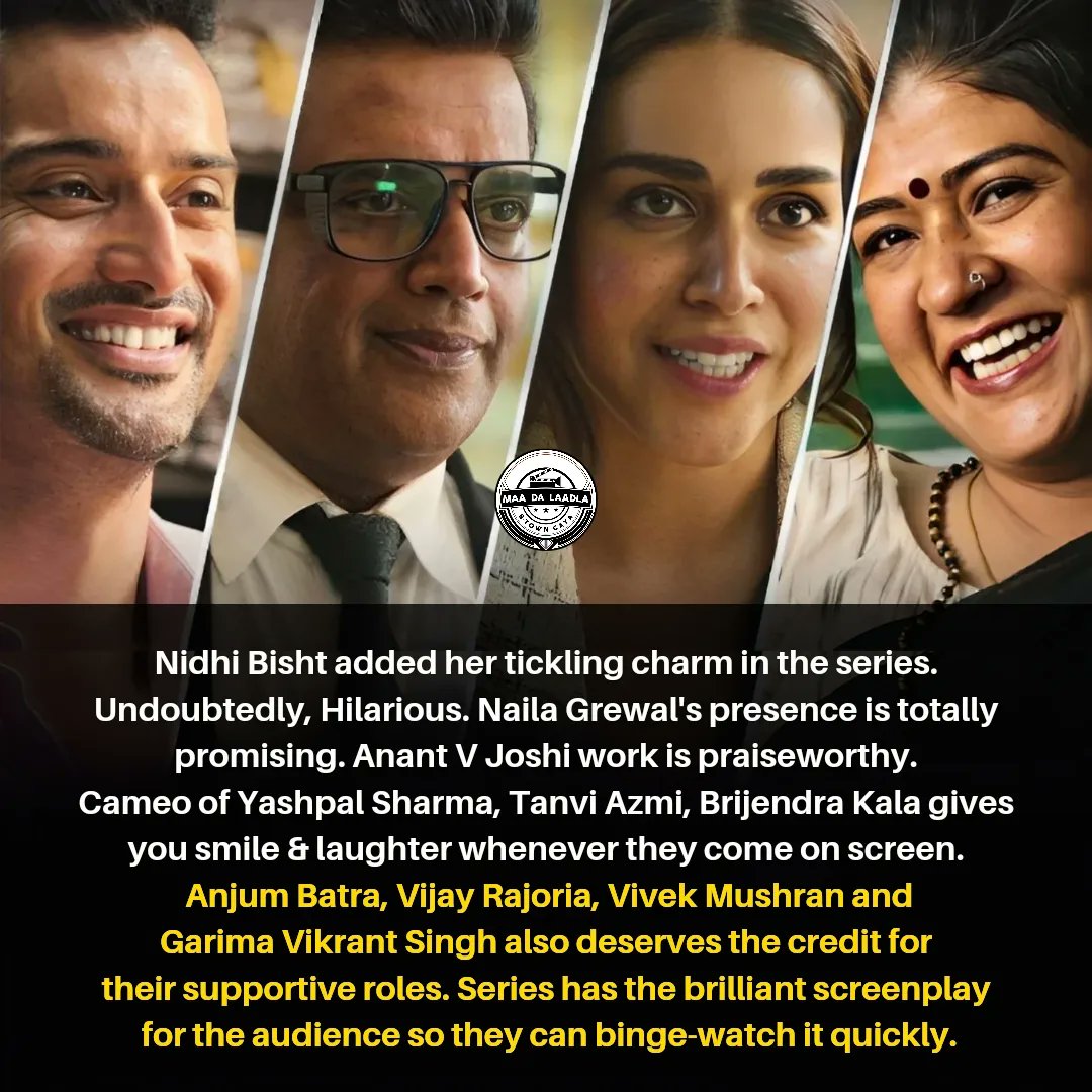 #MaamlaLegalHai: Light-hearted Chapters, Straight To The Point Subjects and Authentic Cast! ⚖️👨🏻‍⚖️👩🏻‍⚖️

Rating: 3.5*/5 ⭐⭐⭐💫

#MamlaLegalHaiOnNetflix @PoshamPa_P @EightyPackAbs @saurabh_khanna @Raulixm333 @ChhotaThalaiva @golopinions @ravikishann @EkThapaTiger #NailaGrewal…