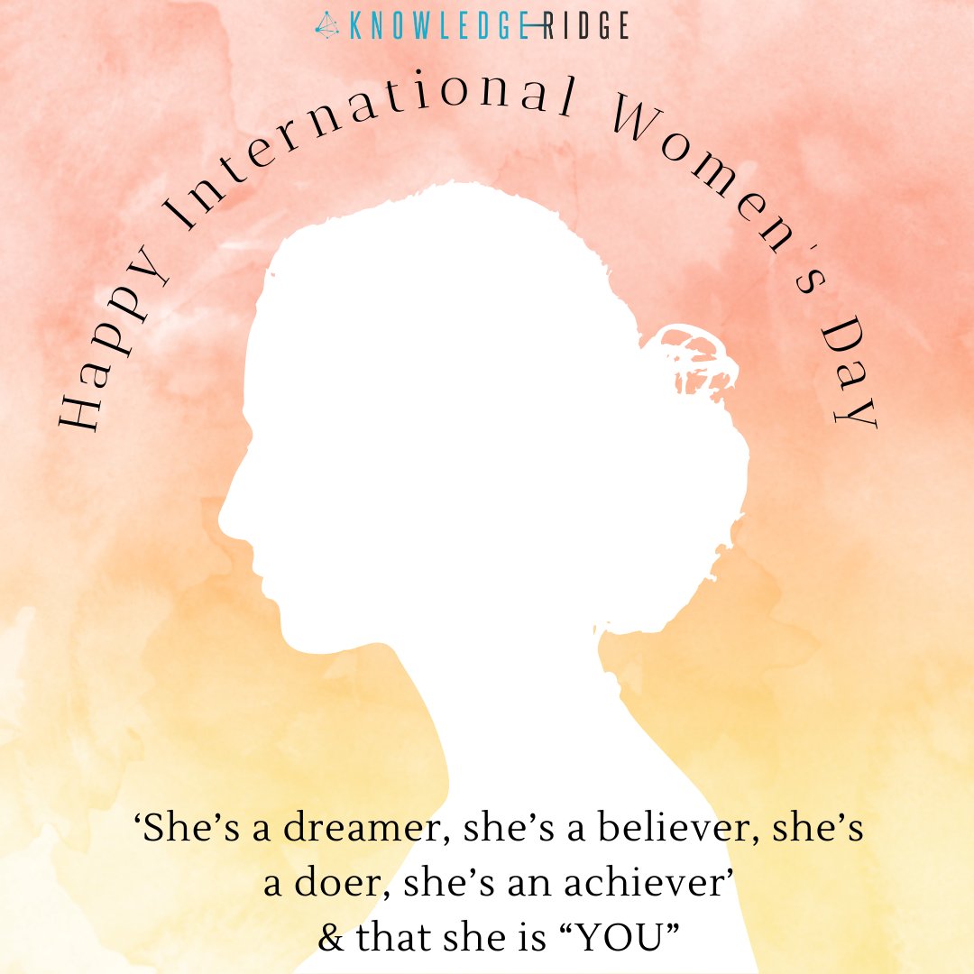 RidgeKnowledge's tweet photo. Happy International Women's Day! https://t.co/er9R3wdSKR