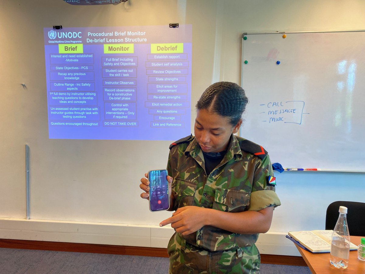 UNODC_BMB's tweet photo. Empowering Women in Maritime Security♀️
Trained & Certified by @UNODC_MCP, women in #MaritimeLawEnforcement fulfil an important role in capacity building, driving sustainability & safeguarding the western Indian Ocean🚢#SDG5 #SDG14 #WomenInLawEnforcement #BorderManagementBranch https://t.co/SvPXFHifTu