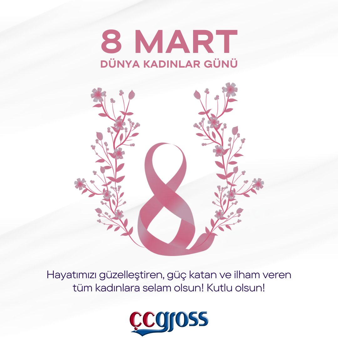 ccgrosstr's tweet photo. 8 Mart Dünya Kadınlar Günü kutlu olsun! Kadınların gücünü ve  ilham veren varlıklarını kutlamak için buradayız.  

#8Mart #KadınlarGünü #ÇCgross https://t.co/TKx3nVDDLk