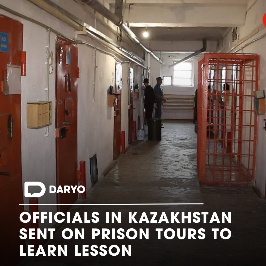 DaryoEng's tweet image. Officials in #Kazakhstan sent on #prison tours to learn lesson

🌐🇰🇿📈

During these excursions, #participants are given a guided #tour of investigative rooms, prison cells, and areas where detainees are allowed to walk.

👉Details  — dy.uz/g3hWV