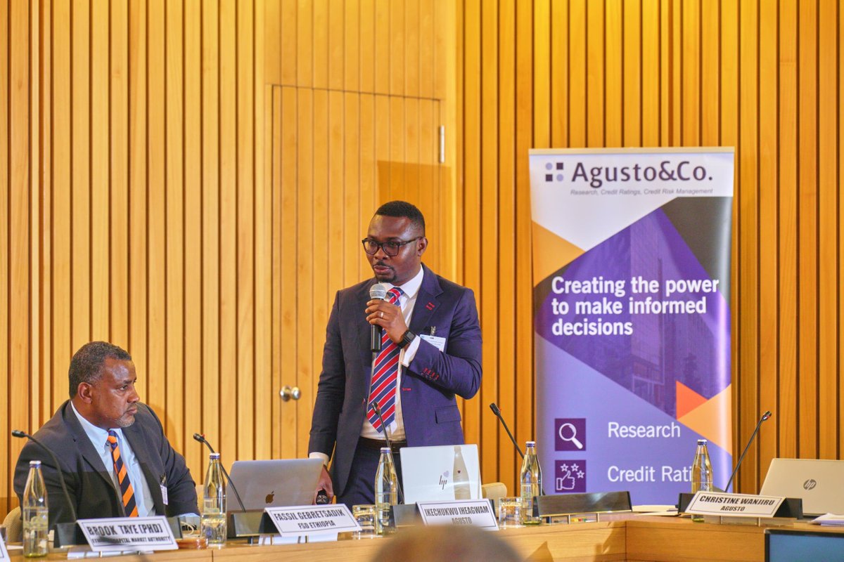 ECA_OFFICIAL's tweet photo. The afternoon session of day 2 of the credit ratings workshop included a presentation by @ESXEthiopia on product offerings and discussions on Green, Social, and Sustainability (GSS) financing, delving into topics such as #climatebonds and #greenbonds. https://t.co/6ckCDHhK1p