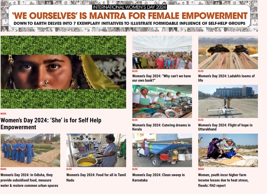 Head to @down2earthindia's website to catch all our coverage of #InternationalWomensDay2024. Click on downtoearth.org.in