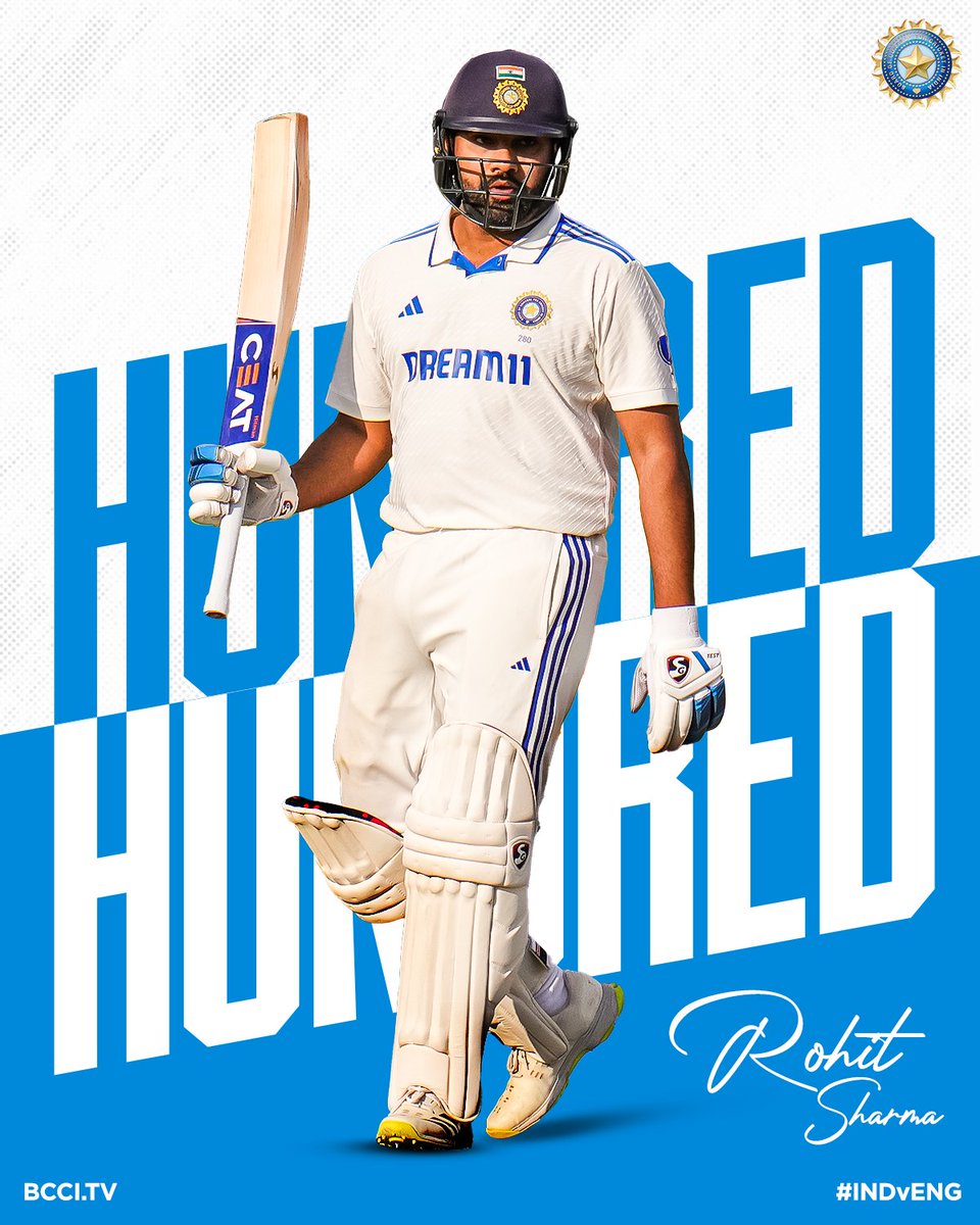 💯 for Rohit Sharma! 🙌 His 12th Test ton! 👏 Talk about leading from the front 👍 👍 Follow the match ▶️ bit.ly/INDvENG-5thTEST #TeamIndia | #INDvENG | @IDFCFIRSTBank
