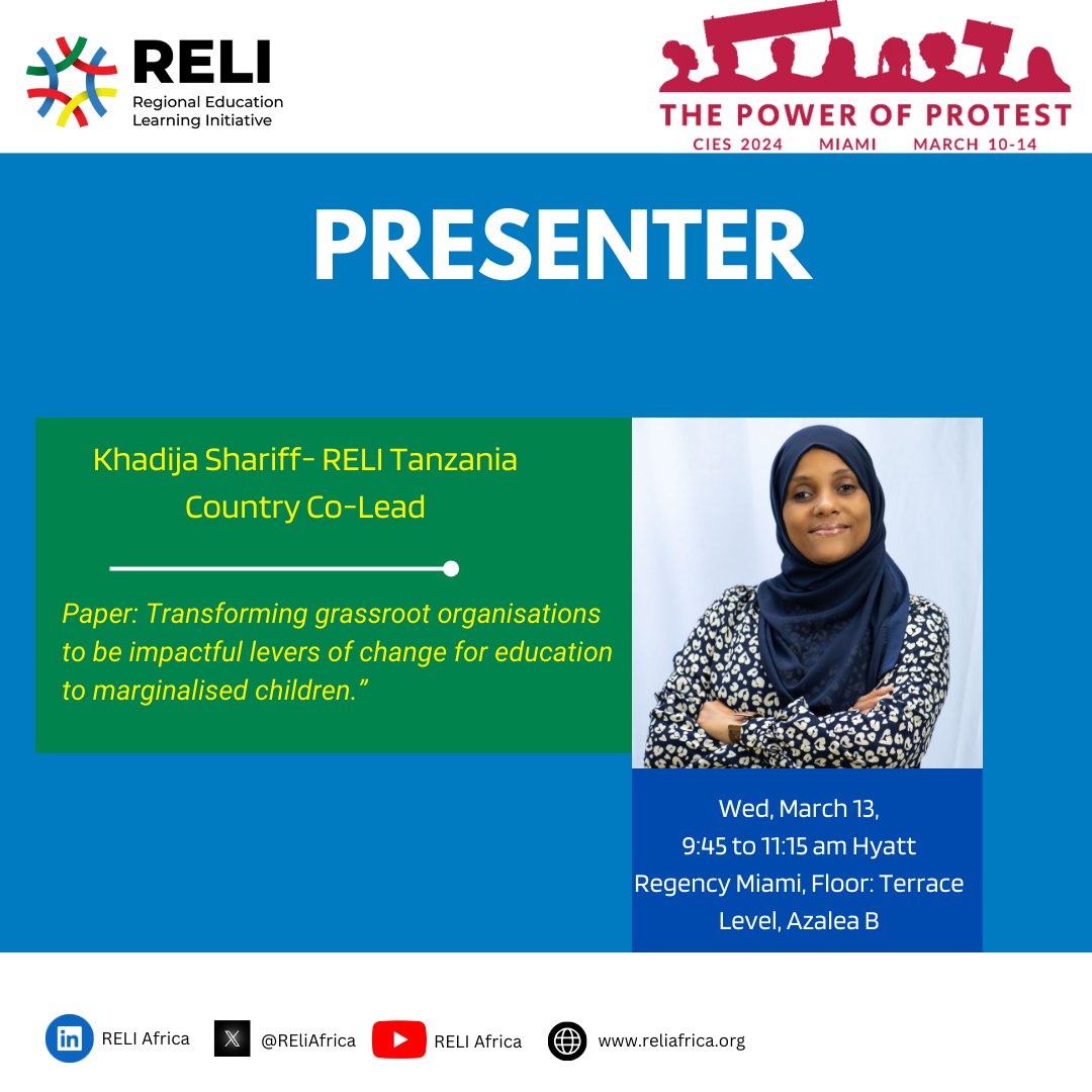 Being International Women's Day we will have women who have had an immense impact in the education sector in East Africa starting with <a href="/kashariff/">khadija</a> with a paper "Transforming grassroot organizations to be impactful levers of change for education to marginalised children" #CIES2024