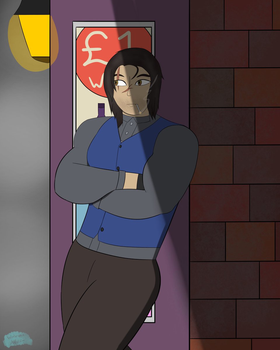 WinterchillWolf's tweet photo. A redraw of my first attempt at art 2 years ago. I wanted an excuse to draw Kalewyn- https://t.co/23c0znU6RS