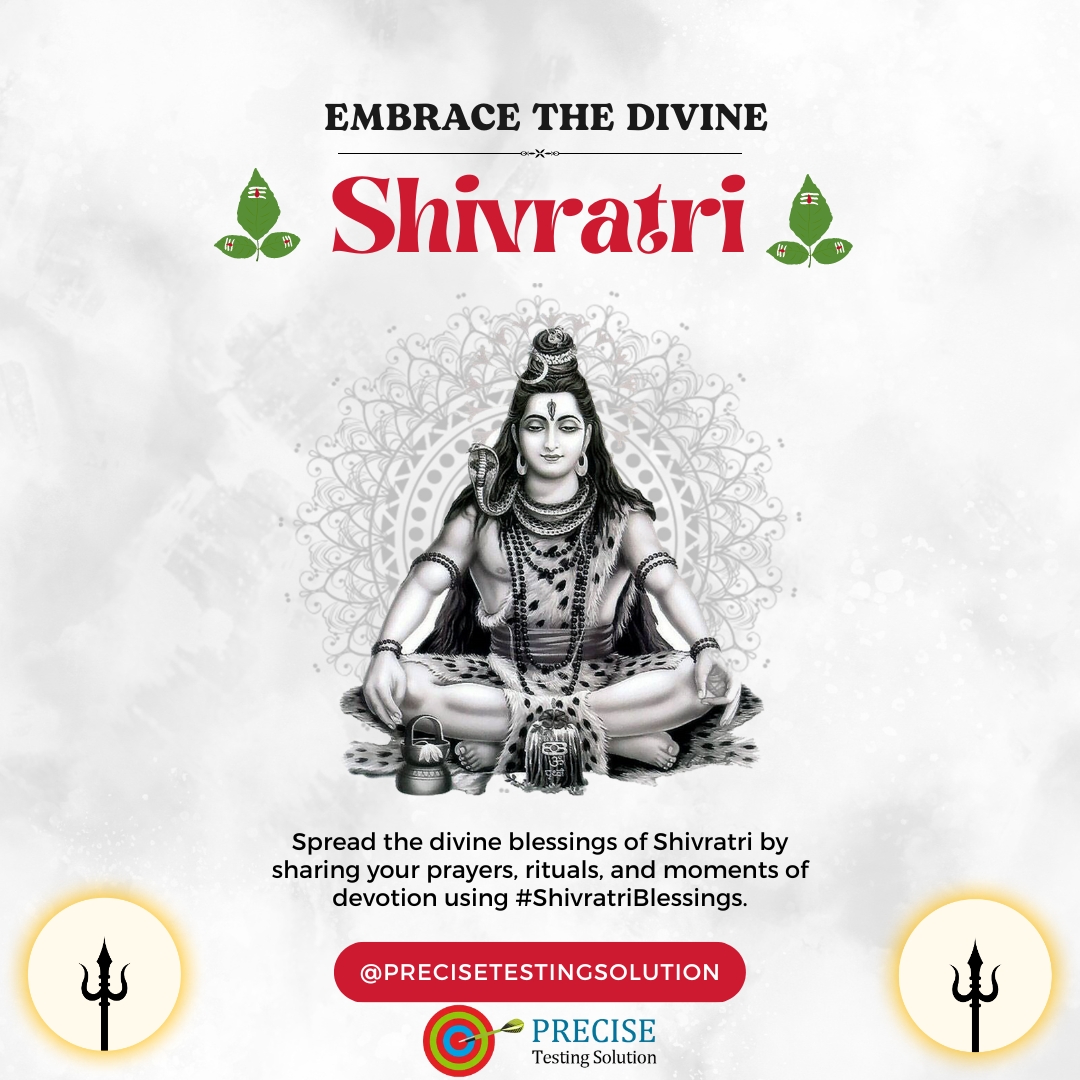 PreciseTestingS's tweet image. Embracing the Divine: This #Shivratri
Precise Testing Solution, reflects on the transformative power of #dedication and #resilience. May the auspicious occasion inspire strength and innovation in our endeavors.
Wishing everyone a blessed Shivratri!
#Shivratri #Innovation