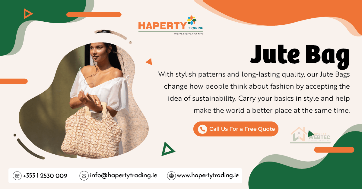 HapertyTrading's tweet photo. As an eco-friendly addition to your outfit, these bags are perfect for any event, from a casual day out to a fancy night out. Take part in the trend towards eco-friendly fashion; choose our Jute Bags to make a difference that will last. 🤩😁

#jutebags
#jutebag
#jutebagsforsale https://t.co/RVAzF4y50P