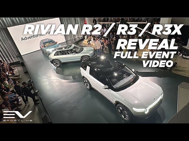 EvSportline's tweet photo. Watch the full event, live from our seat!  @Rivian &amp; @RJScaringe amazing job today, R2 is sweet and R3 is such an amazing surprise!  #R2Reservation #R2Reveal https://t.co/8H0uSy2WWe https://t.co/p4qpG1JJIL