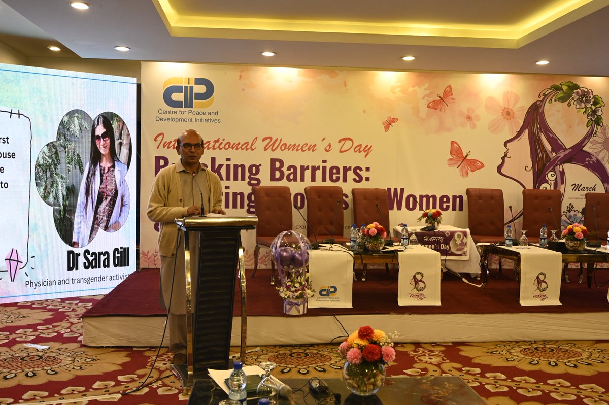 cpdi_pakistan's tweet photo. 🌟 Inspiring start! After recitation from the Holy Quran
Ms. Nosheen Khurram, Head of Communications at CPDI, and Mr. Mukhtar Ahmad Ali, Executive Director at CPDI, kick off the Women’s National Convention. They warmly welcomed guests and participants, shedding light on the challenges women encounter in their relentless pursuit of equal rights and prosperity. 
#IWD2024 #GenderEquality #InspireInclusion 
@mqur2001