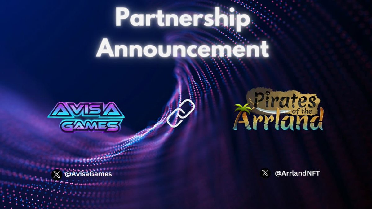meegamesgg's tweet photo. The gaming revolution starts here! 🎮⚡️

🤝 Say 'Hi' to our phenomenal new partner @ArrlandNFT - a Play & Earn #web3gaming ecosystem that contains on-chain strategy games & 3D competitive⚔️ off-chain games connected with #AI portal to the #web3 pirates world!🏴‍☠️

🚀🎮 We're on a mission to bring an unparalleled gaming adventure that not only sets new standards of excellence but also propels #Web3 gaming toward broader adoption.

#AvisaGames #JoinThePirateAdventure
