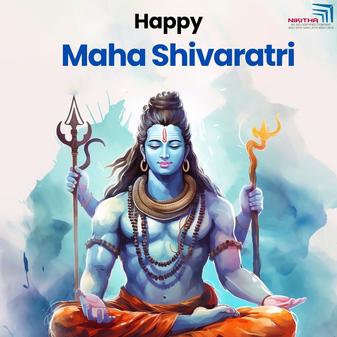 Nikithabuildtec's tweet photo. " May the divine power of Lord Shiva be with you and your family all the time. Happy Maha Shivaratri ".

#shivratri2024  #Mahashivratri  #indianfestival #MahaShivratri_Special  #lordshiva #nikithabuildtech #nikithabuildtechprivatelimited https://t.co/IbuWVBziNR