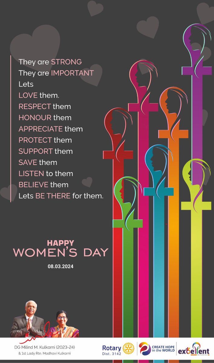 RIDistrict3142's tweet photo. Wishing a radiant International Women's Day to the incredible women of RID3142! Your strength, grace, and impact light up our Rotary family. Here's to celebrating your remarkable contributions today and every day. https://t.co/R5FJ5hUt11