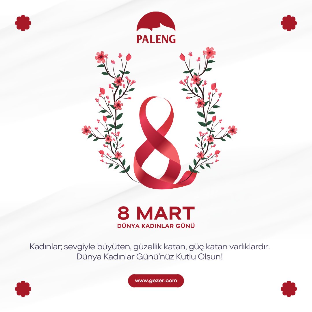 PalengTurkiye's tweet photo. Kadınlar; sevgiyle büyüten, güzellik katan, güç katan varlıklardır. 8 Mart Dünya Kadınlar Günü'nüz kutlu olsun! ❤ 
#KadınlarGünü #8Mart #DünyaKadınlarGünü #internationalwomensday https://t.co/ZgdkIZcOzF