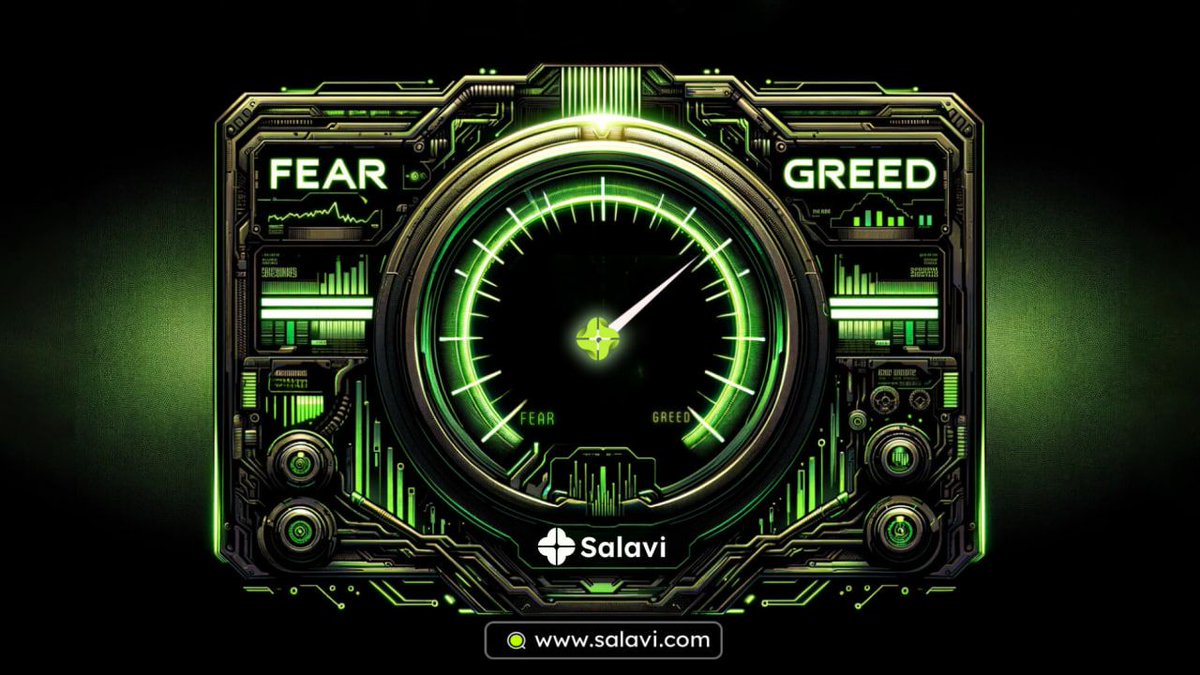 salaviexchange's tweet photo. #SalaviReport

⛅️🌥☁️🌦🌧🌩🌨🌤
Today: Extreme Greed 81⬇️
Yesterday:  Extreme Greed  82
⛅️🌥☁️🌦🌧🌩🌨🌤 https://t.co/D9EBbGbcf2