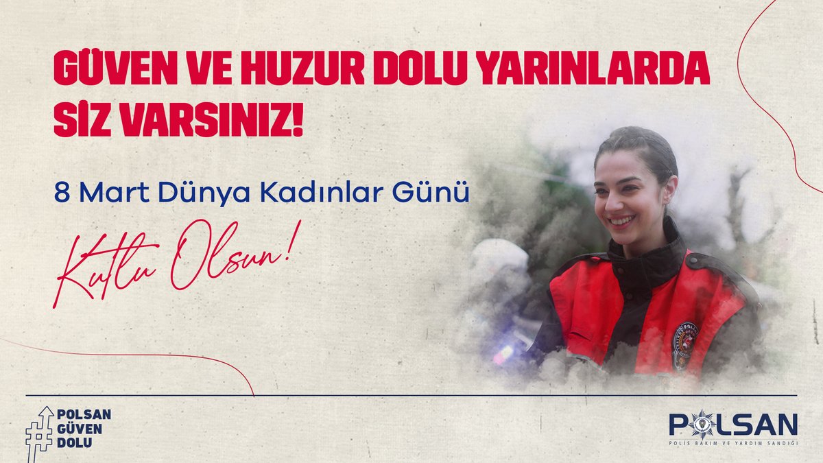 Güven ve huzur dolu yarınlarda siz varsınız! 8 Mart Dünya Kadınlar Günü kutlu olsun! #8Mart #DünyaKadınlarGünü