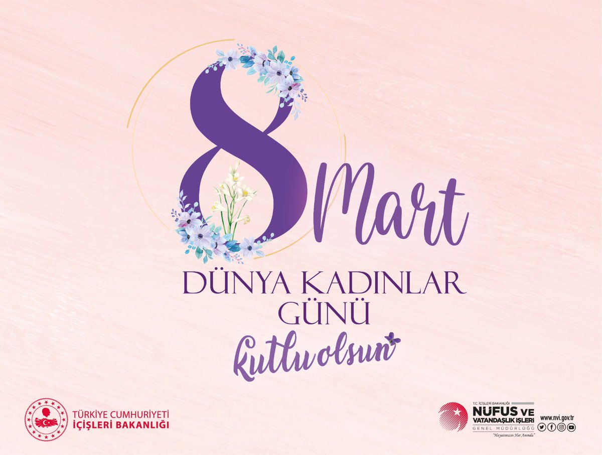 Fedakarlıkları ve emekleriyle dünyamızı güzelleştiren tüm kadınların 8 Mart Dünya Kadınlar Günü kutlu olsun💐 #HayatınızınHerAnında