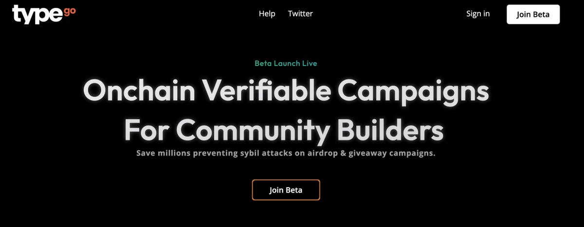 📢 Seeing a lot more web3 scams lately! Let's prevent sybil attacks and scams together.

Right now, if you are not a funded project, we will provide @typegoai core plan to you FREE for six months!

Just like, repost this and dm us. 

#Airdrops #Web3 #Marketing #web3building