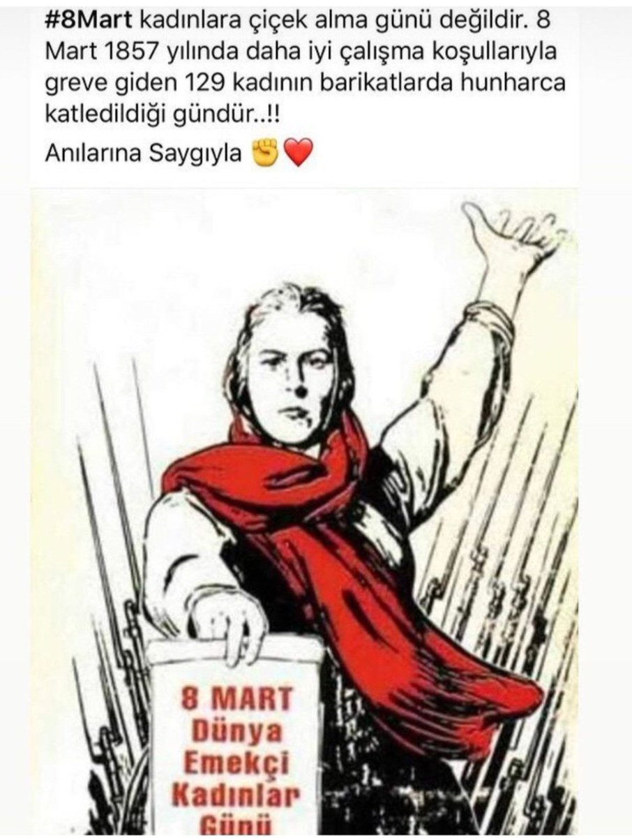 Dünya emekçi kadınlar günü kutlu olsun.🙏😊