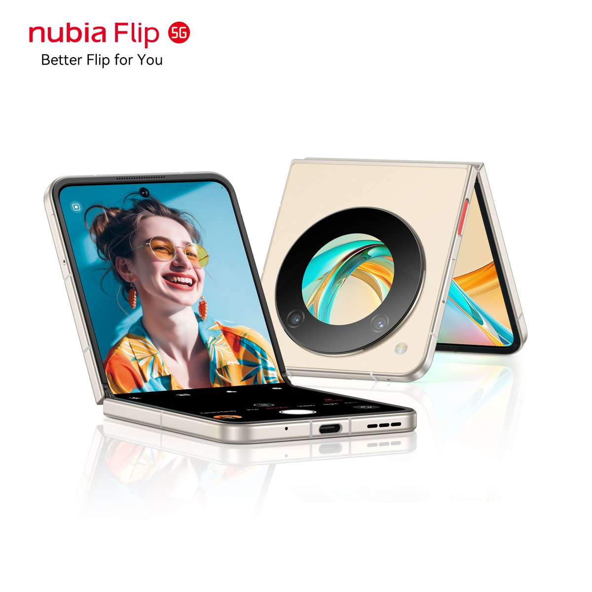 Meet nubia Flip 5G, our first #flipsmartphone designed for dynamic 