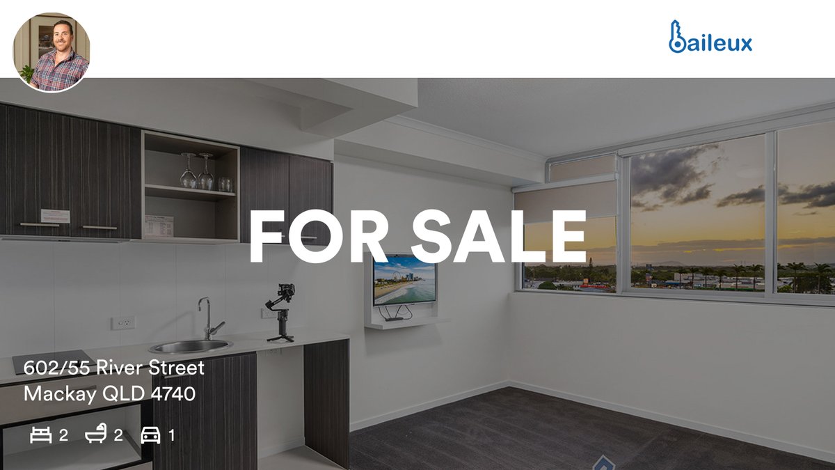 BenjiMolineux's tweet photo. 🛌 2 🛀 2 🚘 1
📍 602/55 River Street, Mackay, QLD, 4740

Our agent’s latest listing on RateMyAgent

...
#ratemyagent #realestate #Baileux
https://t.co/PnY81pM9dJ https://t.co/A27gPpuIOi