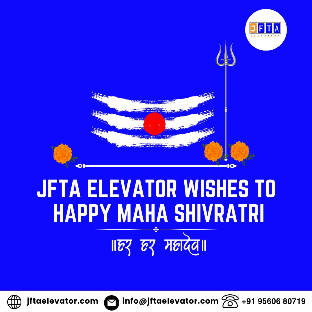 jftaelevator's tweet photo. Wishing you all a very Happy Maha Shivratri!
Happy Maha Shivratri
#mahashivratrispecial #happymahashivratri #shiva #mahashivratri2024 #mahadev #lordshiva #lord #elevators #jftaelevators #jftaelevator #elevatorworld #elevatordesign https://t.co/2VIbpwAYaM