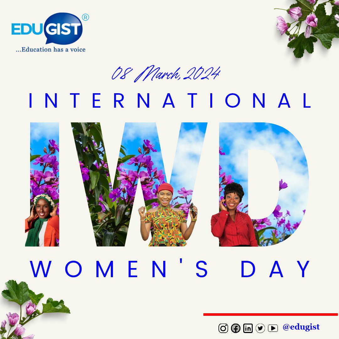 Edugist's tweet photo. This #InternationalWomensDay, we celebrate the power of women to #InvestInHerFuture and accelerate progress for all!

At Edugist, we see the impact of education in empowering women to become leaders, innovators, and changemakers.

#Edugist #InvestInWomen #gntm #EducationEmpowers #SOTU