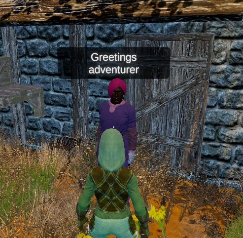 Added head tracking and chat bubbles today to go with the randomly generated towns I've been working on. Next up is more animations, maybe facial expressions, and then I want to start toying with movement... in a procedural world am not sure how that will go... #gamedev