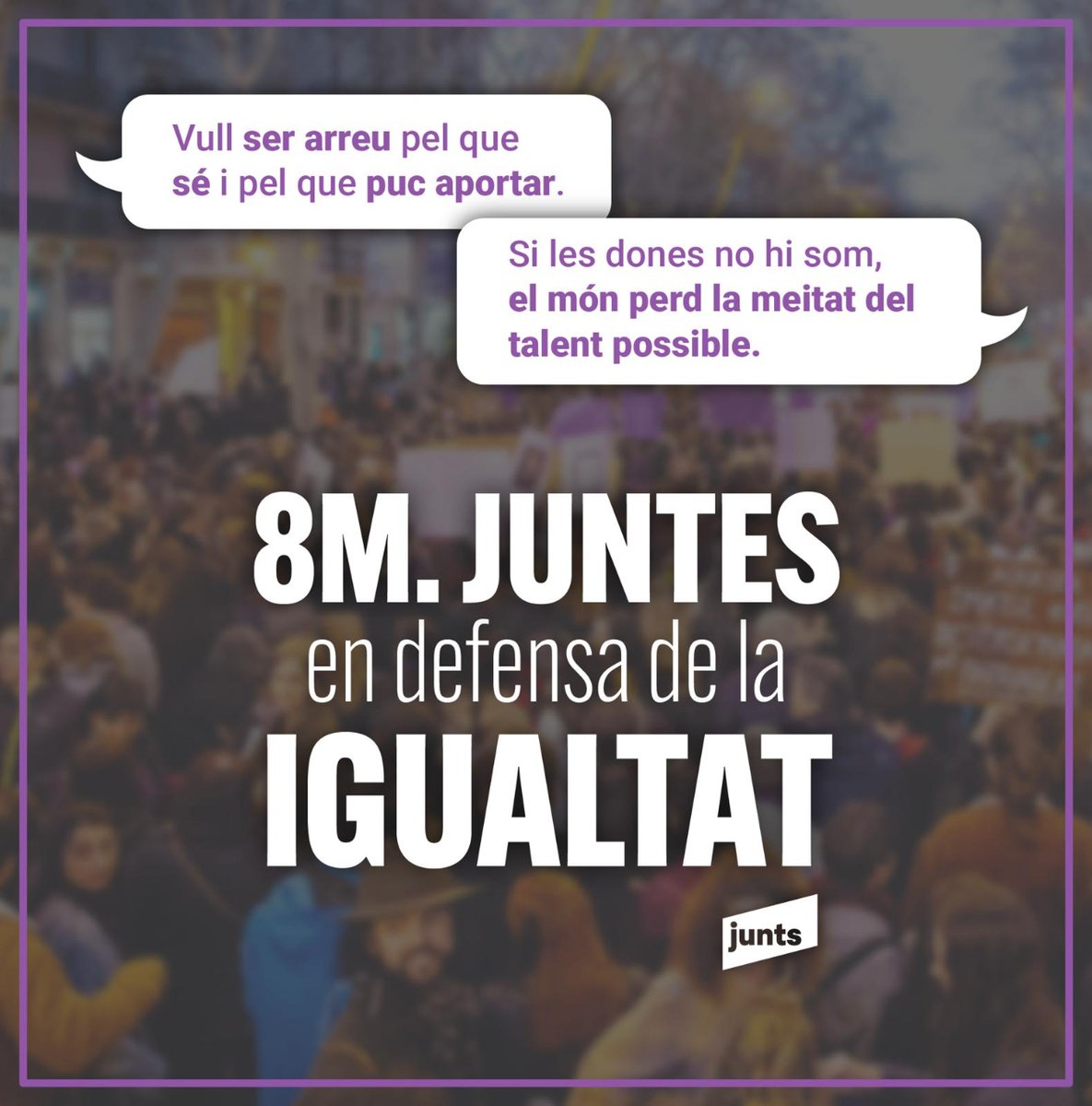 #totesjuntes #8m2024 #santfeliu #igualtat
