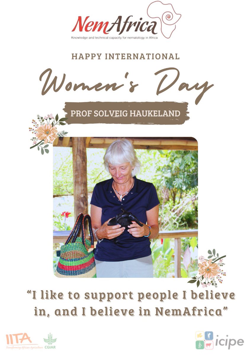 NemAfrica (@nemafrica) on Twitter photo Happy International Women’s Day. On this day, NemAfrica honors our mentor and supervisor <a href="/Shaukeland2/">Solveig Haukeland</a>
#InvestinWomen, #accelerate #progress. Happy International Women’s Day. On this day, NemAfrica honors our mentor and supervisor <a href="/Shaukeland2/">Solveig Haukeland</a>
#InvestinWomen, #accelerate #progress.