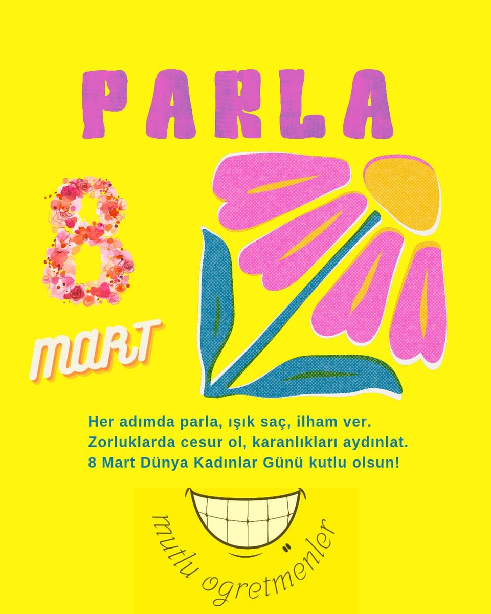 Her adımda parla, ışık saç, ilham ver. Zorluklarda cesur ol, karanlıkları aydınlat. 8 Mart dünya kadınlar gününüz kutlu olsun !
#8martkadınlargünü