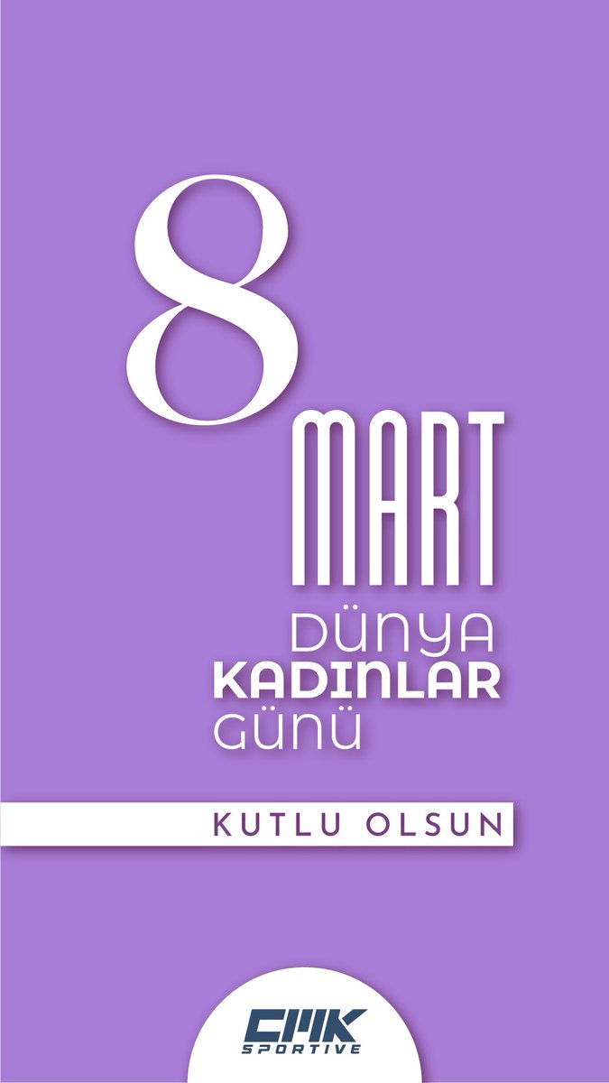 CmkSportive's tweet photo. Hayata sevgi ve incelik katan tüm kadınlarımızın 8 Mart Dünya Kadınlar Günü kutlu olsun.🤍💐

#8Martkadınlargünü #KadinlarGunu #8Mart https://t.co/urgyNo32pK