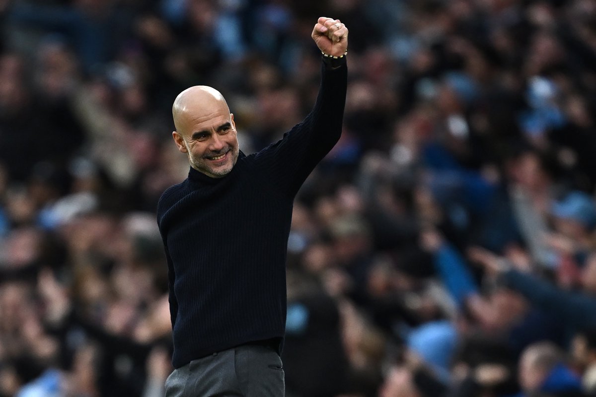 FabrizioRomano's tweet photo. 🔵 TNT Sports asked Pep: will football people understand the magnitude of City success when he leaves? 

Pep Guardiola: “I don’t want to leave!”. https://t.co/XthxOuuq2q