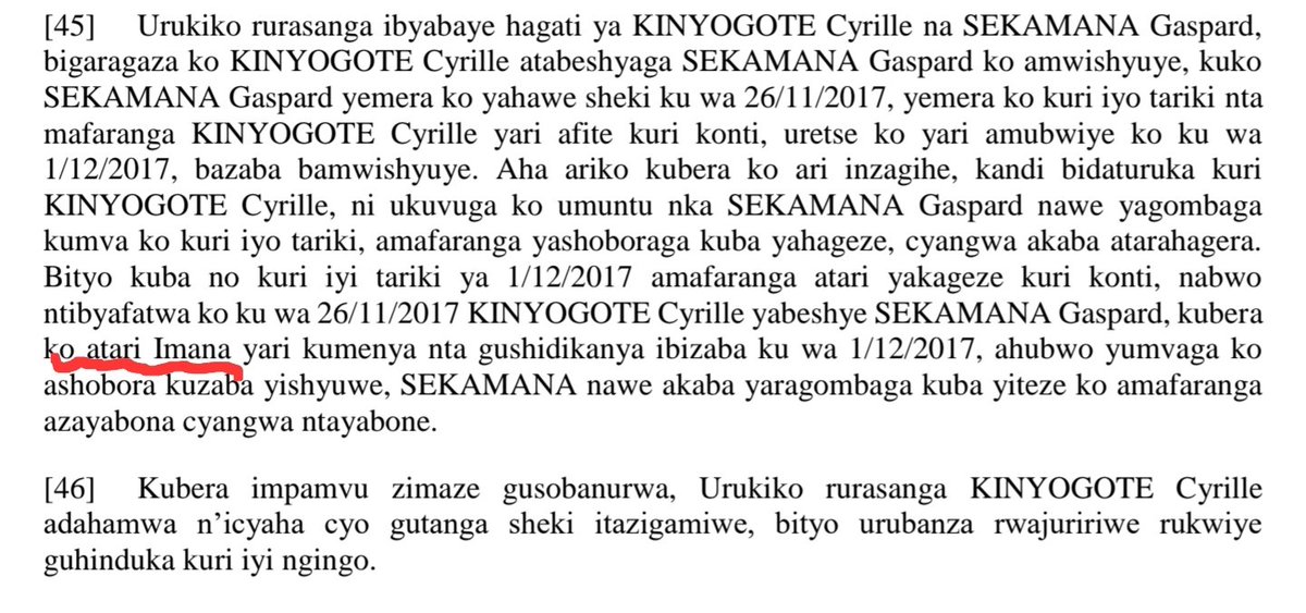 UncleGobby's tweet photo. Abantu babiri bemeranyije ku mpamvu z'ubucuruzi cg kwishyurana, gusaba cg kwakira #impapuro zisimbura amafaranga (#cheque) nk'#ingwate bakandikirana imbere ya notaire babyemeranyijeho nta gahato. Iyo igihe bemeranyije kirenze #bisesa amasezerano ariko ntibibigira icyaha ✅️ https://t.co/IKzeS8xftQ