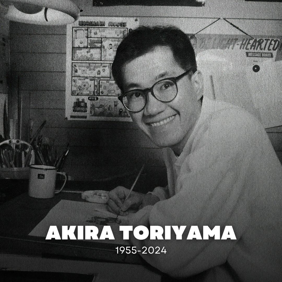 SensCritique's tweet photo. Le monde de la culture pleure ce matin Akira Toriyama, créateur de DRAGON BALL, décédé à l'âge de 68 ans. 🥀

Toute son œuvre sur SensCritique : https://t.co/DgzHdSPsbC. https://t.co/dfFiBxAA6E