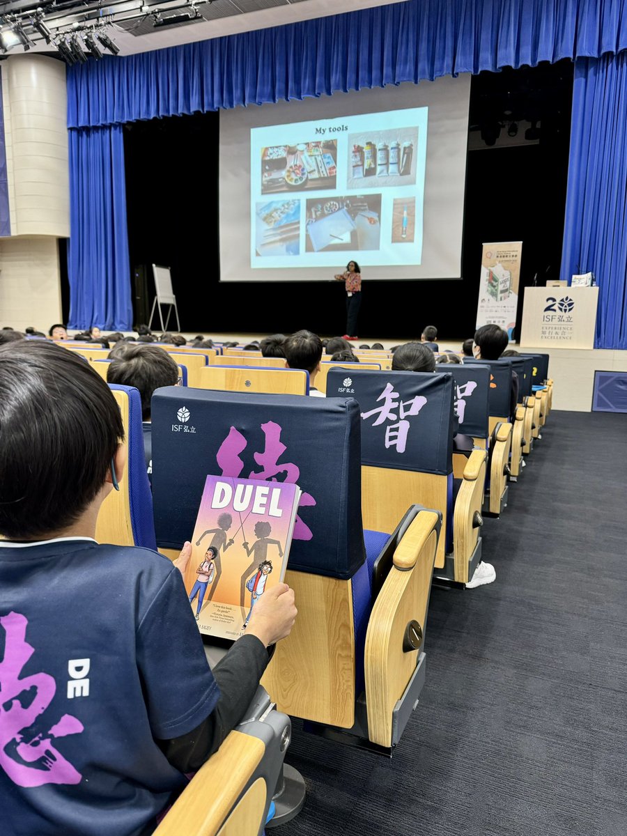 brinationn's tweet image. Our Grade 3 Ss had the chance to meet @JessixaBagley An amazing author and illustrator inspiring our young writers @EdTech_ISF as part of the @litfest_hk