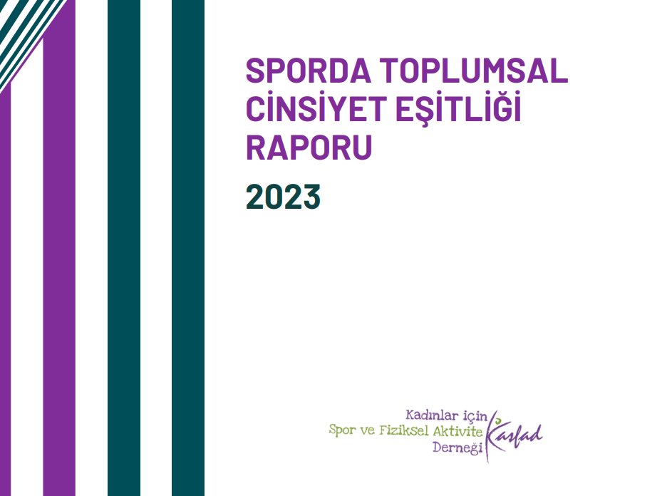 Türkiye’de 2023 yılına ait Sporda Toplumsal Cinsiyet Eşitliği verilerini bir araya getirerek hazırladığımız rapora web sayfamızdan erişebilirsiniz. kasfad.org/sporda-toplums…